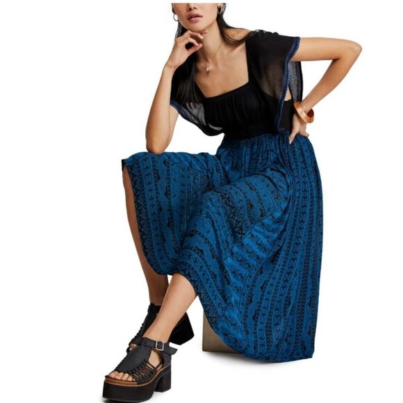 NWT FREE PEOPLE In Search Of Paradise Midi Dress - Picture 6 of 6